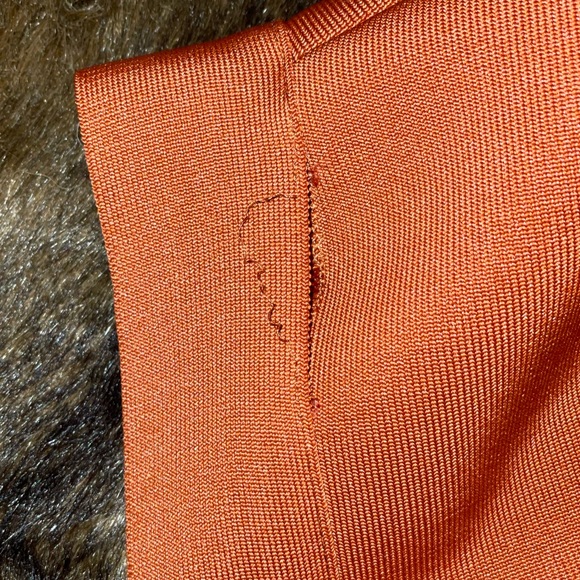 Orange midi dress - Picture 7 of 9